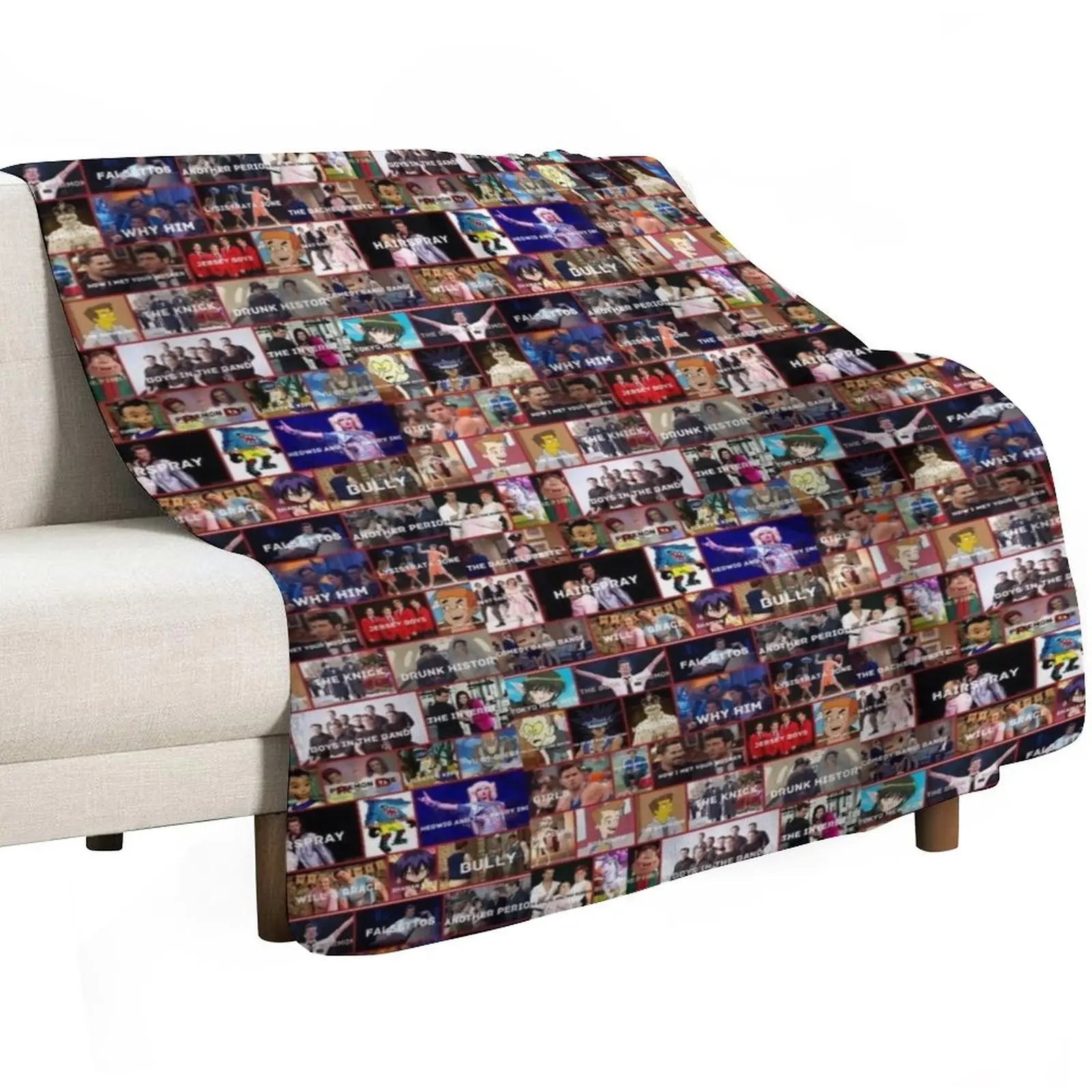 Andrew Rannells Roles Throw Blanket Comforter Giant Sofa Softest Luxury Heavy Multi-Purpose Blankets