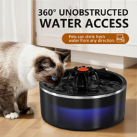 Cat Water Fountain Pet Drinking Bowl 2.5L With Auto Recirculate Filter USB Electric Mute Multi Function Cat Water Dispenser