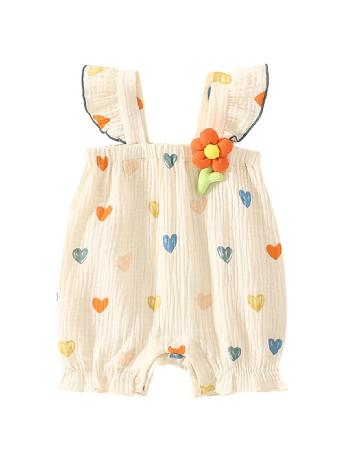 

Princ Sle Summer Outfit Thin Strap Baby Girl Rer Adorable Newborn Clothing ort Pants Medium Waist Commuter Sle