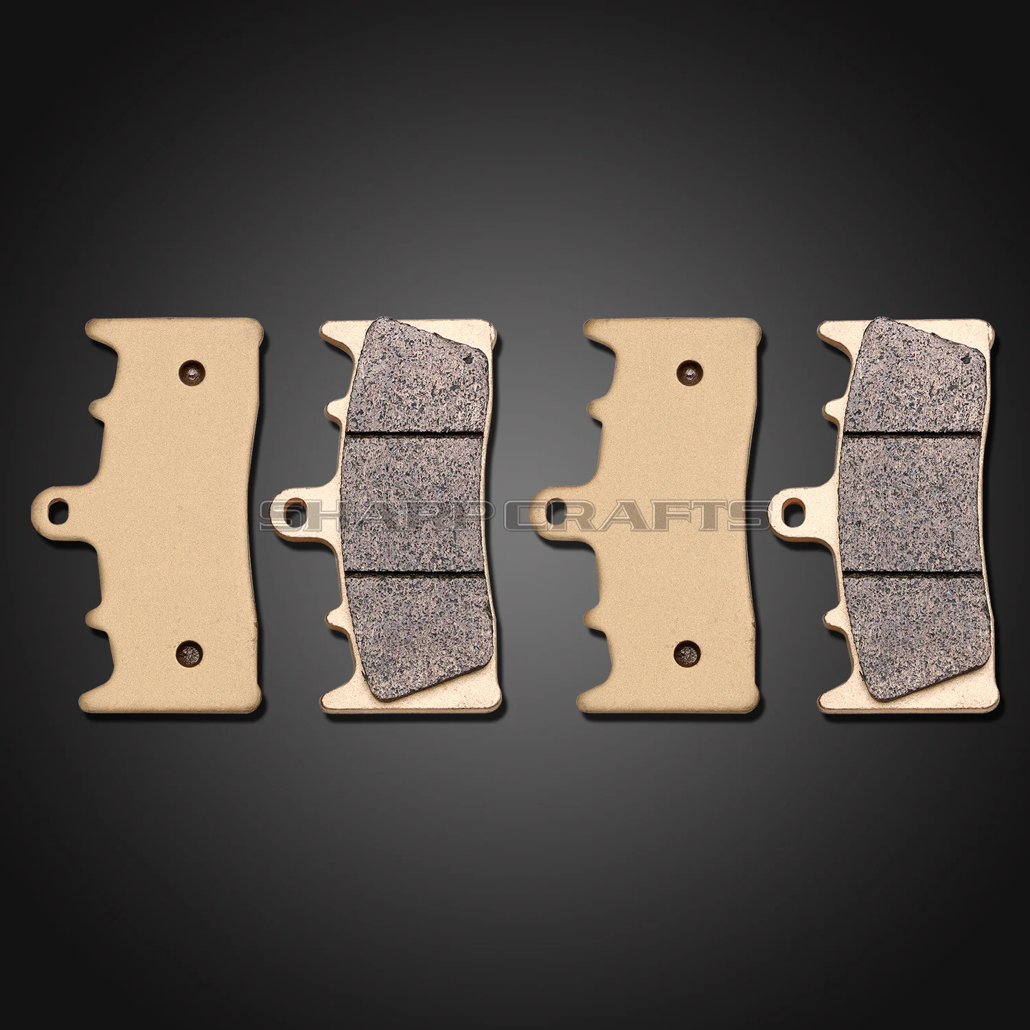 Motorcycle Copper-Based Front & Rear Brake Pads For KAWASAKI Vulcan 1500 1600 Mean Streak 02-04 SUZUKI M1600 VZ1600 K4 Intruder