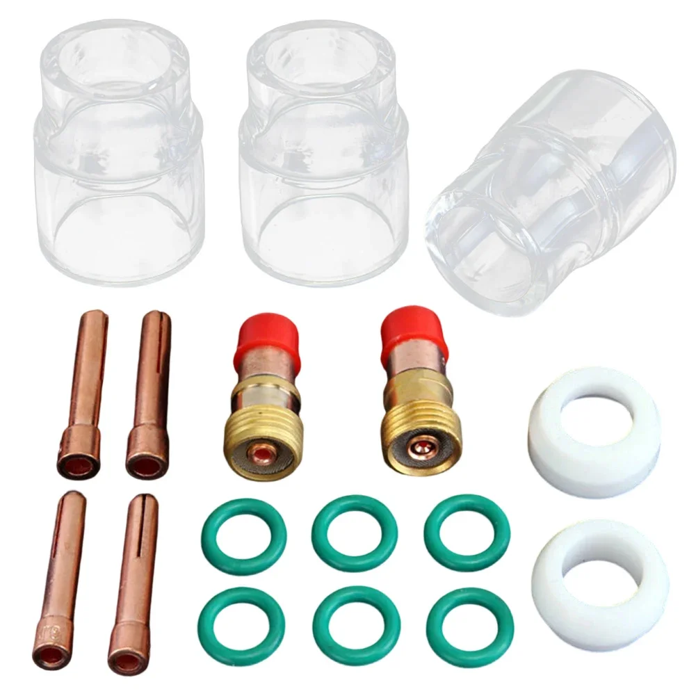 WP-17 Replacement TIG Gas Lens Standard 12 Cup Resists High Temperature Optimized Heat Dissipation Tools As Shown In The Picture