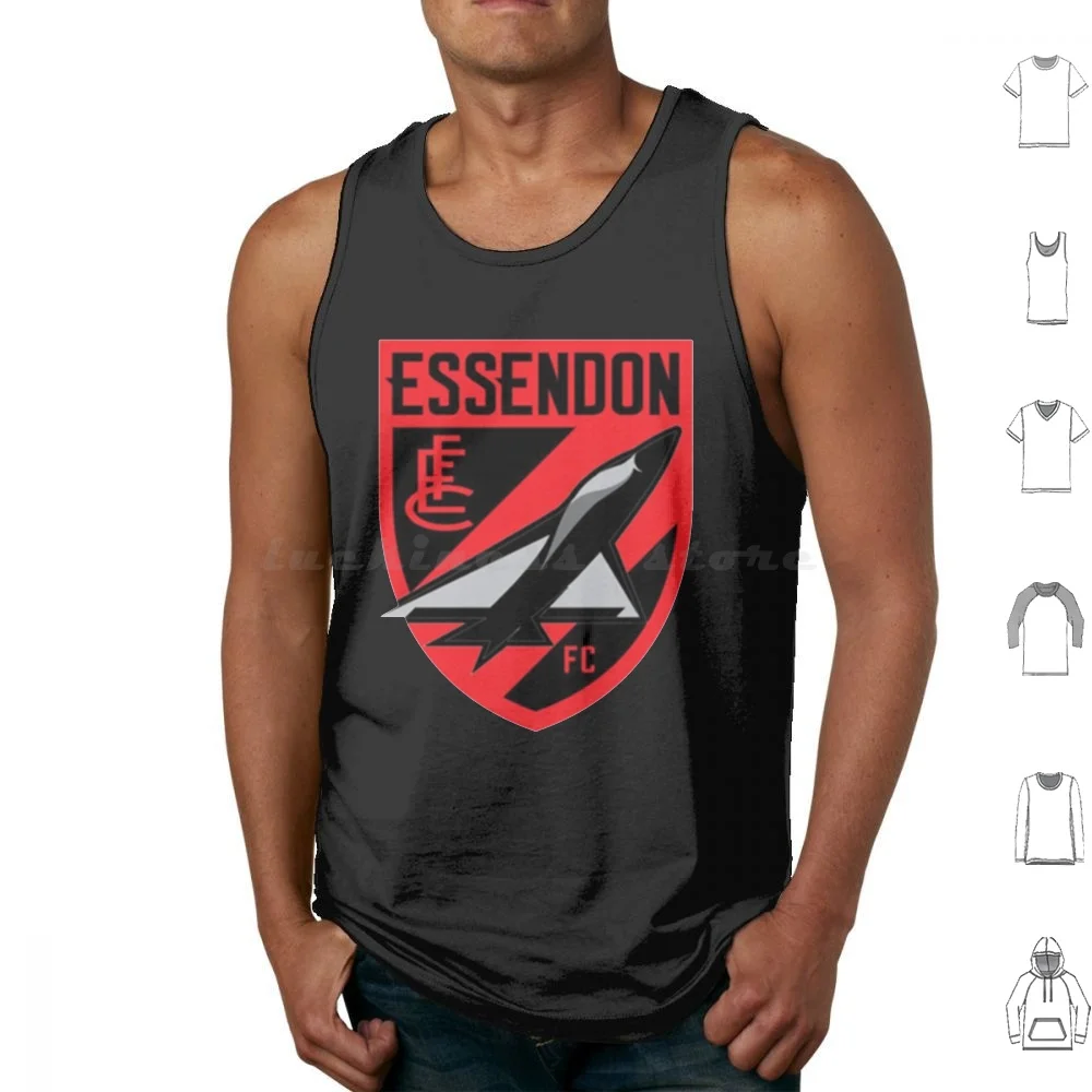 Essendon Football Club Classic Tank Tops Vest Sleeveless Essendon Afl Melbourne Footy Aussie Rules Collingwood Richmond