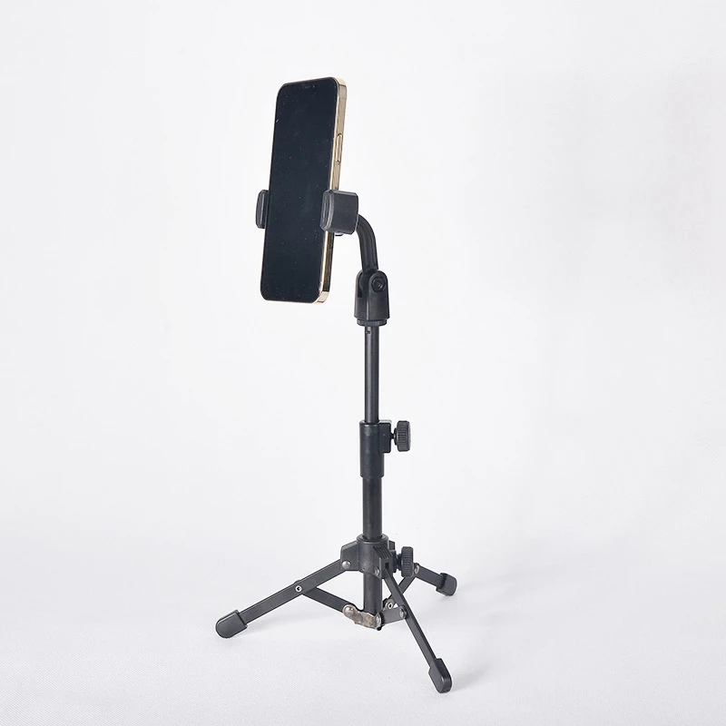 Mini Tabletop Tripod Microphone Mic Stand Holder With Threaded For Meetings Lectures Speaking And Ect