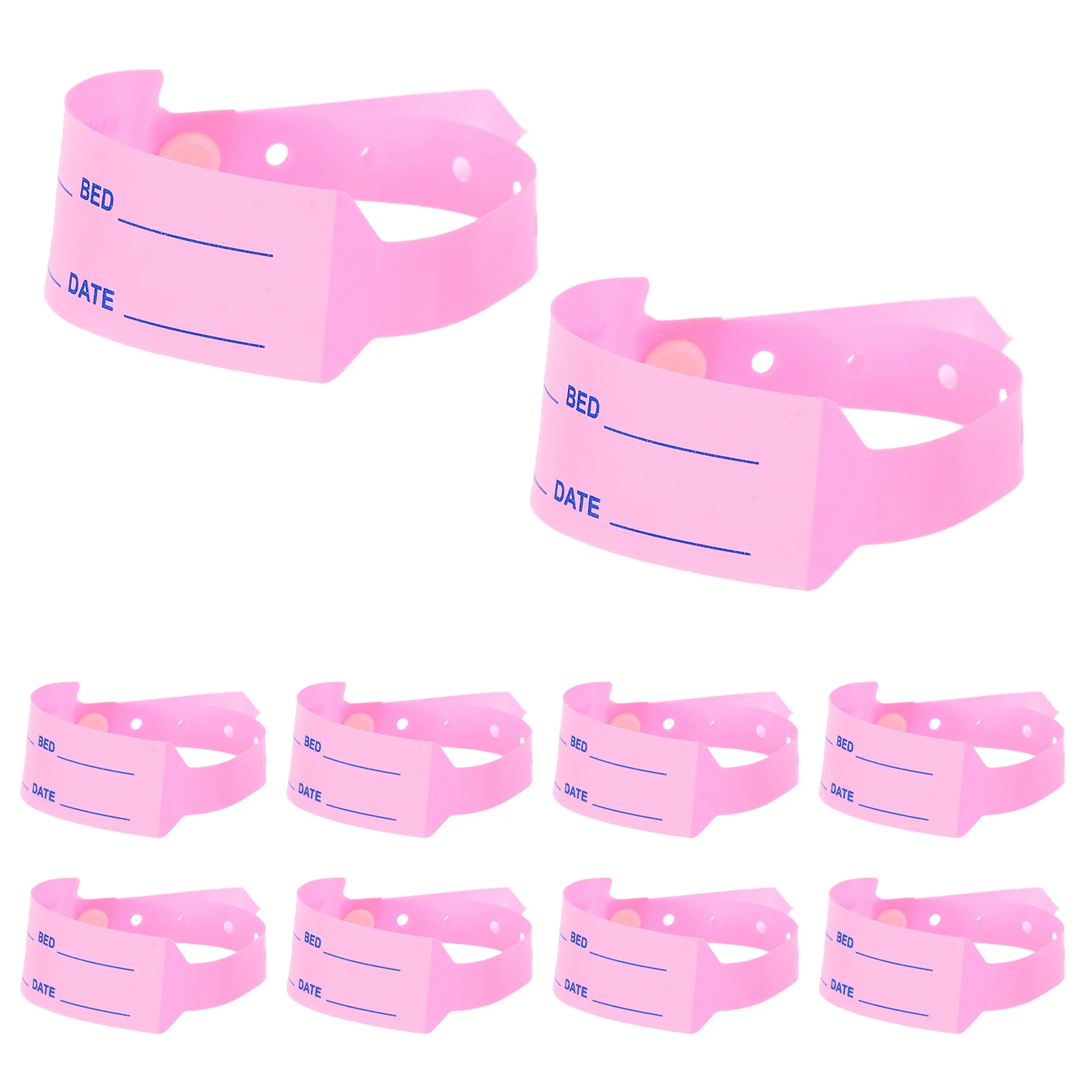 100 قطعة سوار تحديد المعصم الطبي المتاح مقاوم للماء معرف الفرقة لسلامة المريض في إعدادات الرعاية الصحية