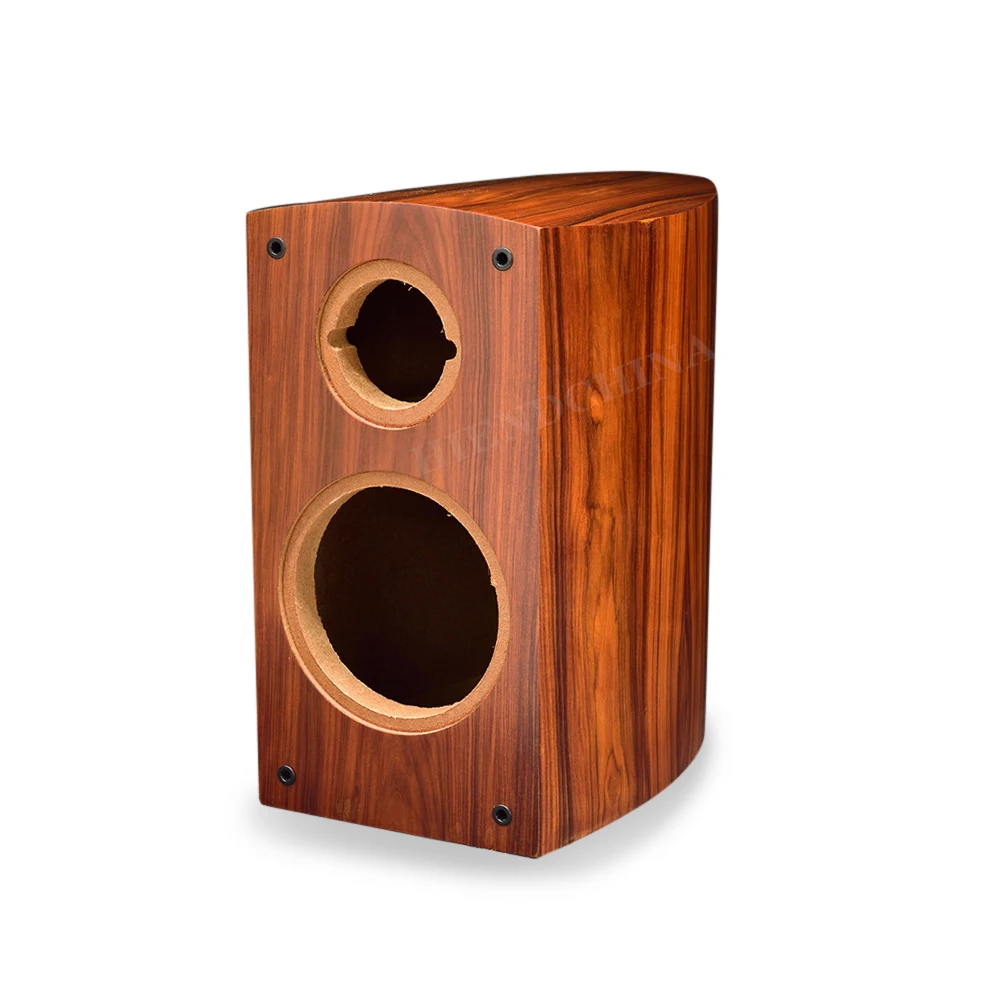K-003เอวกลองรูปร่าง6.5นิ้ว Bookshelf Speaker Empty ตู้เอวกลอง Rosewood Veneer ลำโพงที่เหมาะสม Sounddesign