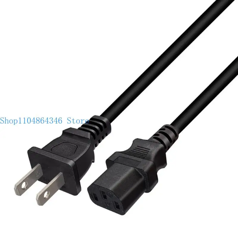 652F Small 40Cm NEMA1 15P To C13 Power Cord Desktop C13 Power Link Easy to Carry for Space Saving Setups In Workstations