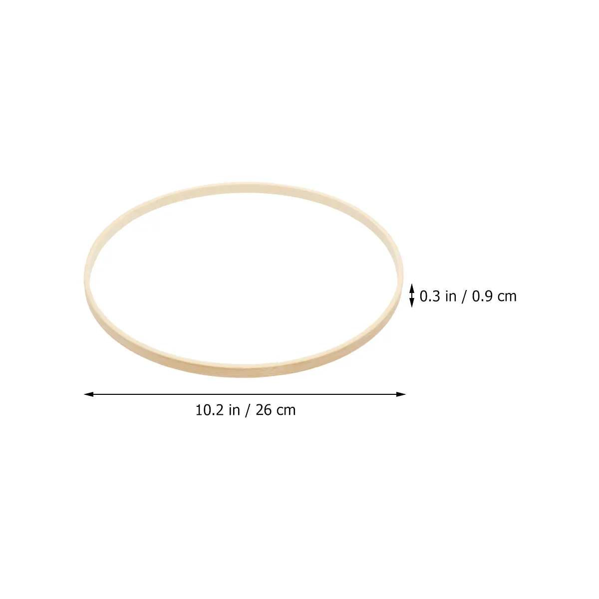 

13 Pcs Bamboo Circle Decoration Dreamcatcher Round Fan Frame for DIY Lanyard Child Accessories Handcraft