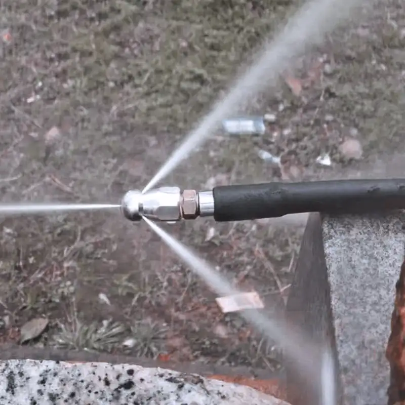 

Stainless Steel Pressure Washer Sewer Jetting Nozzle with 1/4 Inch Quick Connector Durable Sewer Jet Nozzle for Cleaning