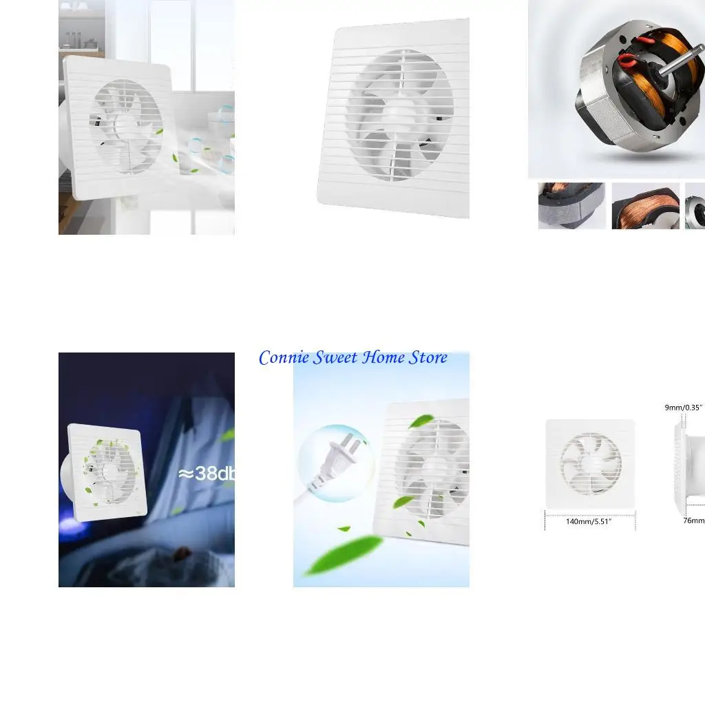 LXAF Efficient Ventilation Fan Wall-Mounted Reliable Exhaust Fan Simple Installation