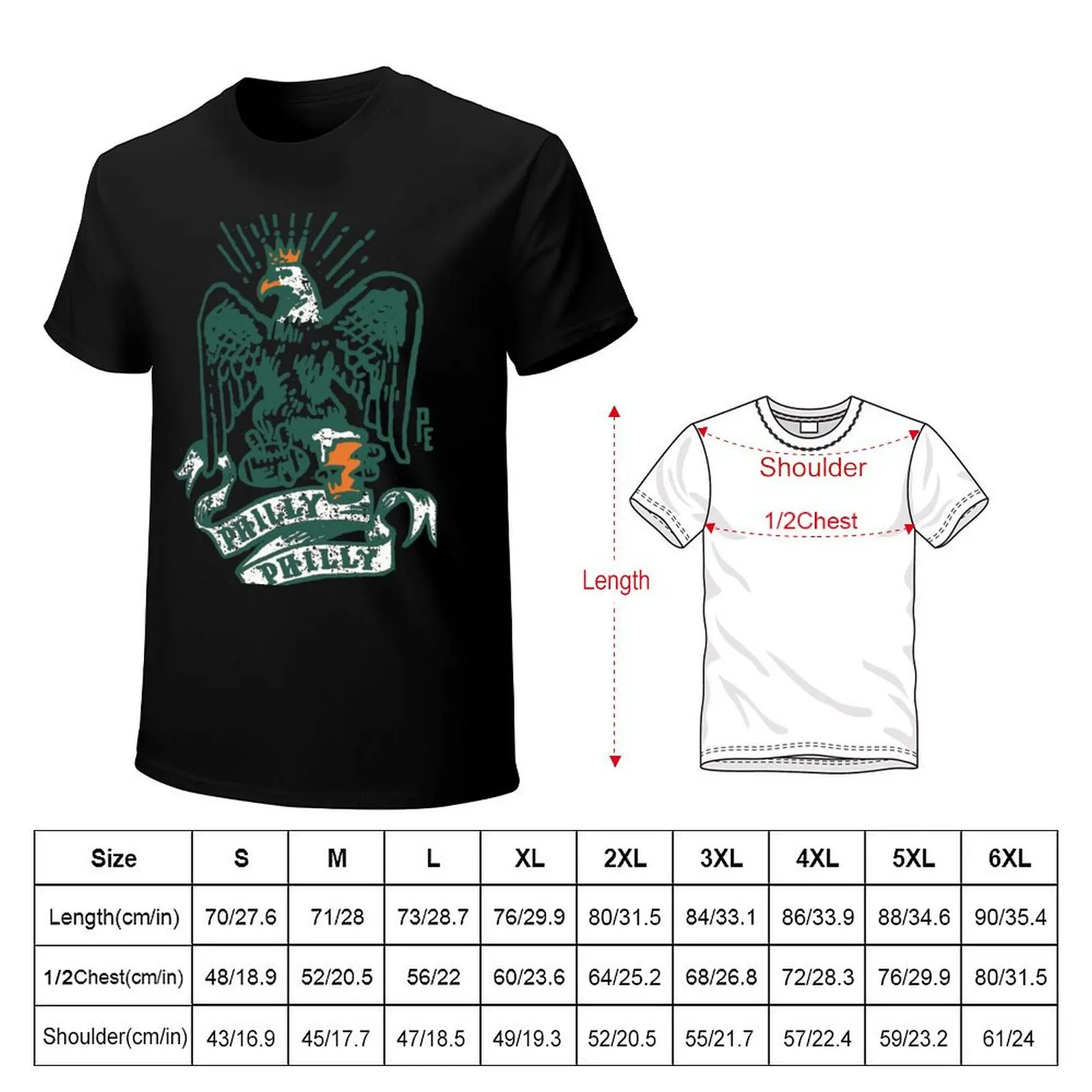 Philly Dilly T-Shirt Big Size Short Sleeve Tee for Men