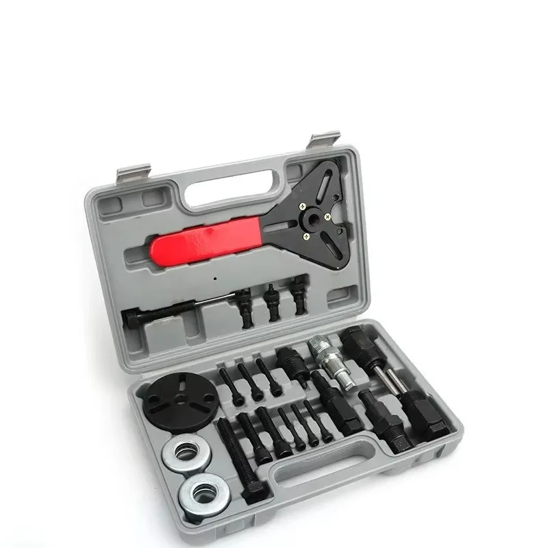 

23pcs Car Air-conditioning Repair Compressor Clutch Bearing Disassembly Tool Cold Air Pump Head Suction Cup Puller on Sale