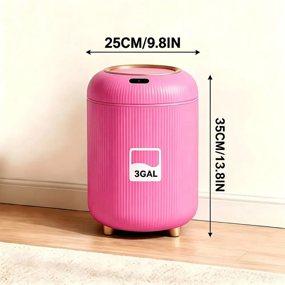 Touchless Smart Trash Can, Hygienic Motion Activated Waste Container, Small Size Fit Indoor Narrow Spaces, Compact Indoor Waste