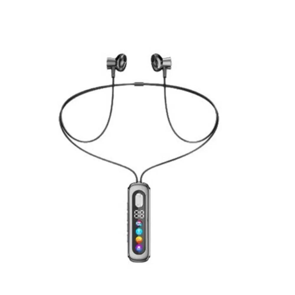 LED Display Wireless Headphones Surround Sound Open-ear Ear-Hook Earphones Neckband Sports Car Shape Bluetooth Headphones