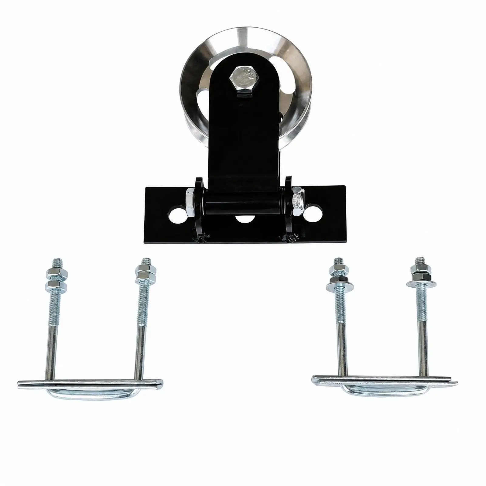 Rotating Cable Pulley Wheel for Gym Rack Mountable Steel Bracket Fitness