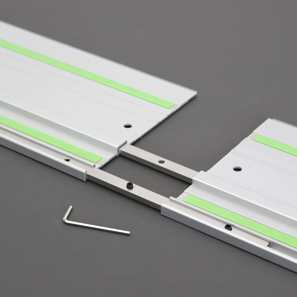 Track Saw Guide Rail Connector Kit 304 Stainless Steel Woodworking Tool For Track Saw Long Cuts For Makita Festool Guide Rail