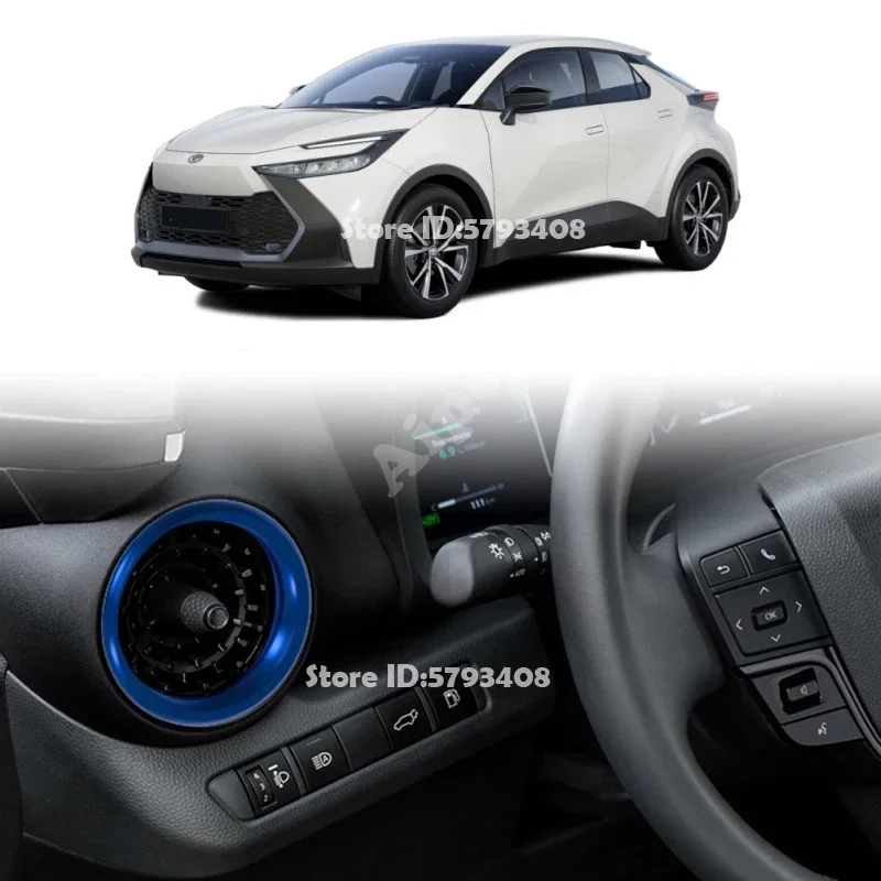 For Toyota CHR C-HR 2024 2025 ABS Side Front Dashboard Air Condition Outlet Cover Left Right AC Vent Trim  Interior Accessories