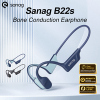 Sanag B22s Wireless Earbuds Bone Conduction Earphone 16Hours Playtime IPX5 Waterproof Dynamic Spatial Sound Field Headphones