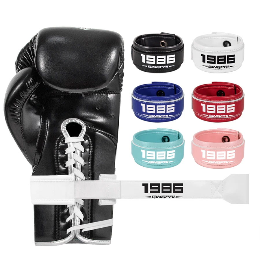 Self-adhesive Strap For Boxing Gloves Lace Up Converter Sports Martial Arts Kickboxing Adults Fixed Wrist Auxiliary Glove Lacing