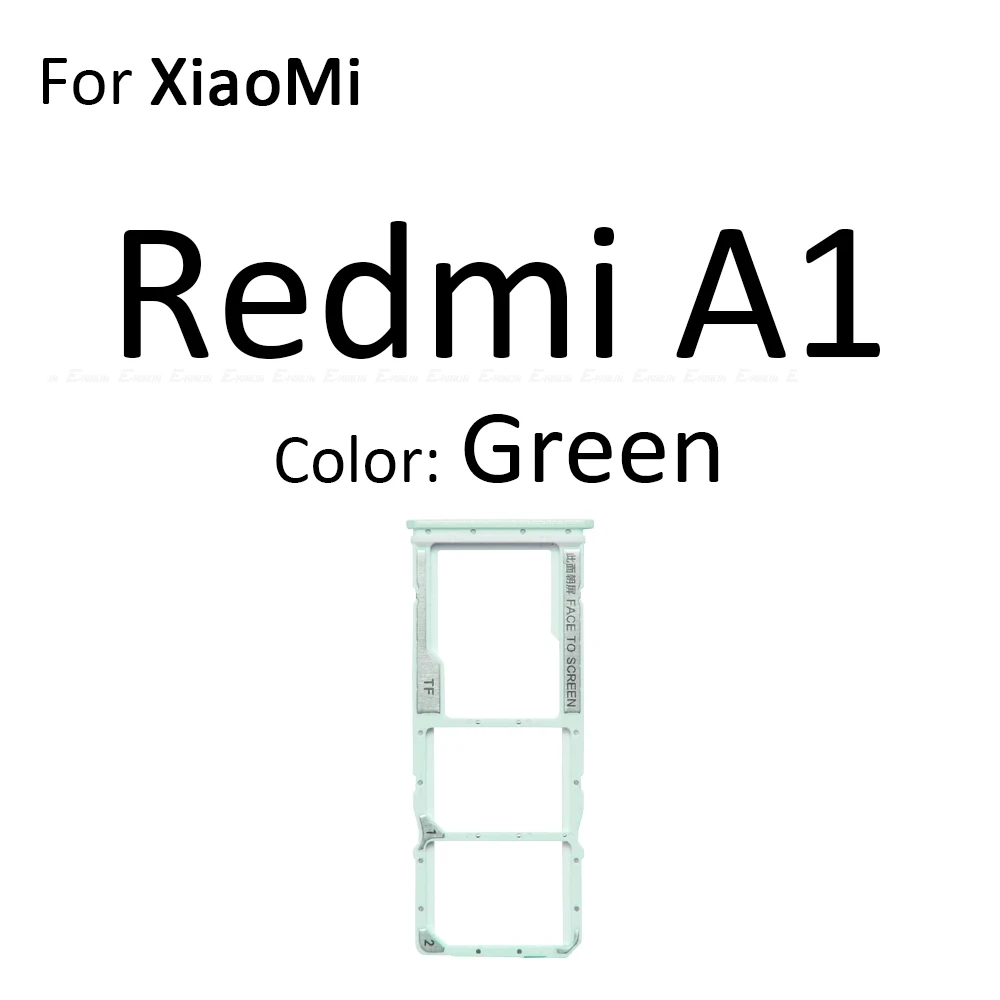 Sim Card Tray Socket Slot Reader Adapter For XiaoMi Redmi A1 A2 Plus A3 Pro A3x Micro SD Connector Container Repair Parts