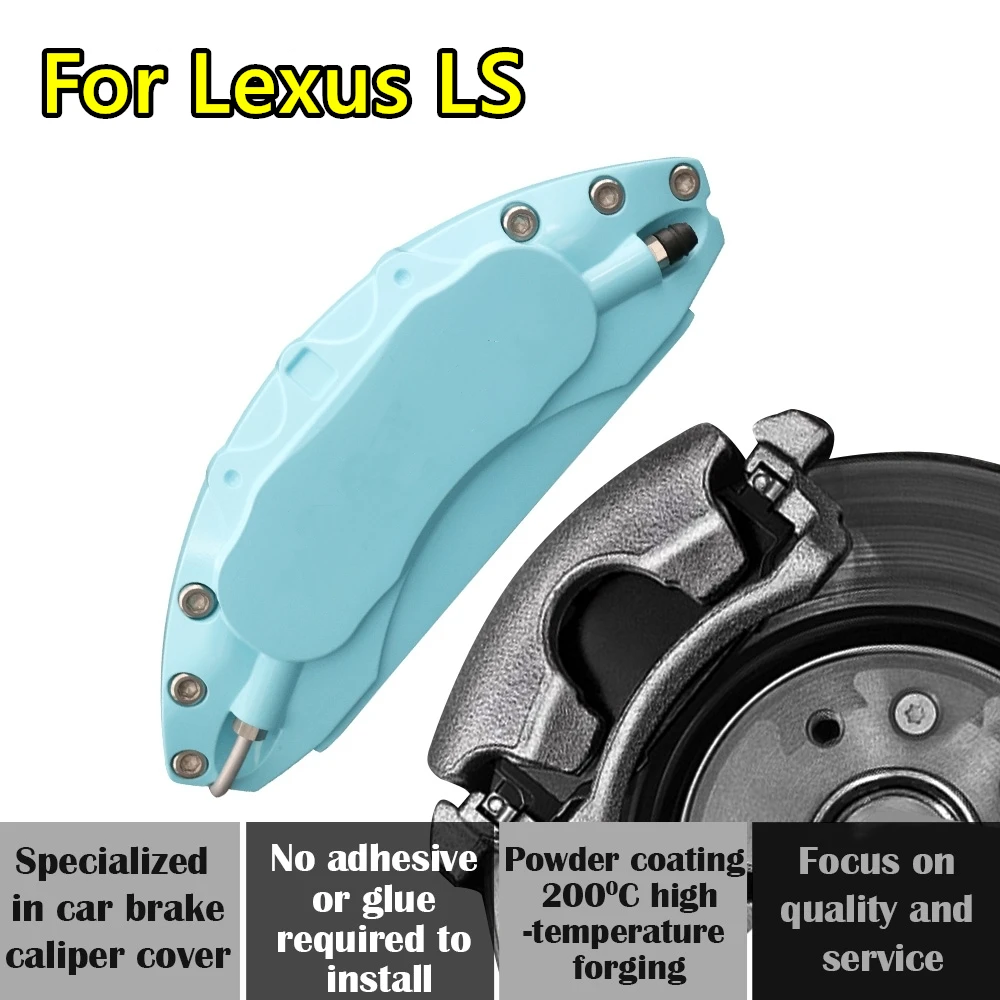 For Lexus LS Car Brake Caliper Cover Aluminum Alloy Metal Exterior Kit Fit 350 430 460 460L 500h 600hL F SPORT V VI 2003 2024