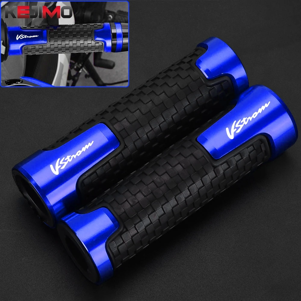 

For Suzuki V-Strom 250 DL250 DL650 DL1000 VStrom 650 1000 250 Motorcycle Handlebar Grips CNC Rubber Moto Handle Thruster Grips