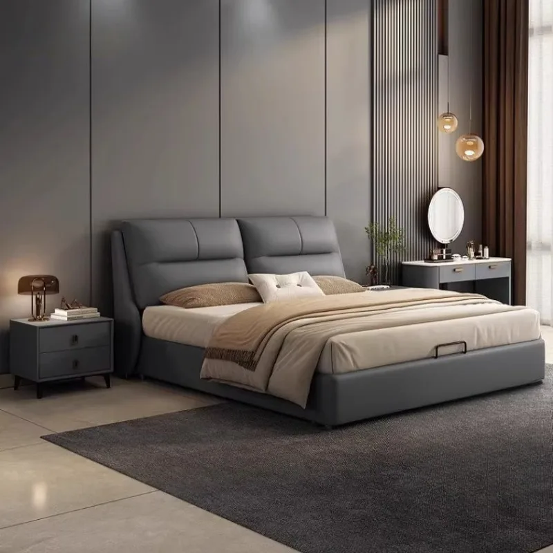 Elegant Accessories Bedroom Bed Decoration Style Boneless Inflatable Platform Bed Dressers Headboard Cama De Casal Furniture