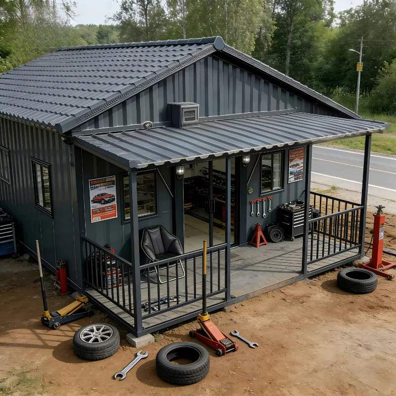 Prefabricated Steel Mobile Modular Container House Prefabricated Building 2 Stories Container House Temporary Building
