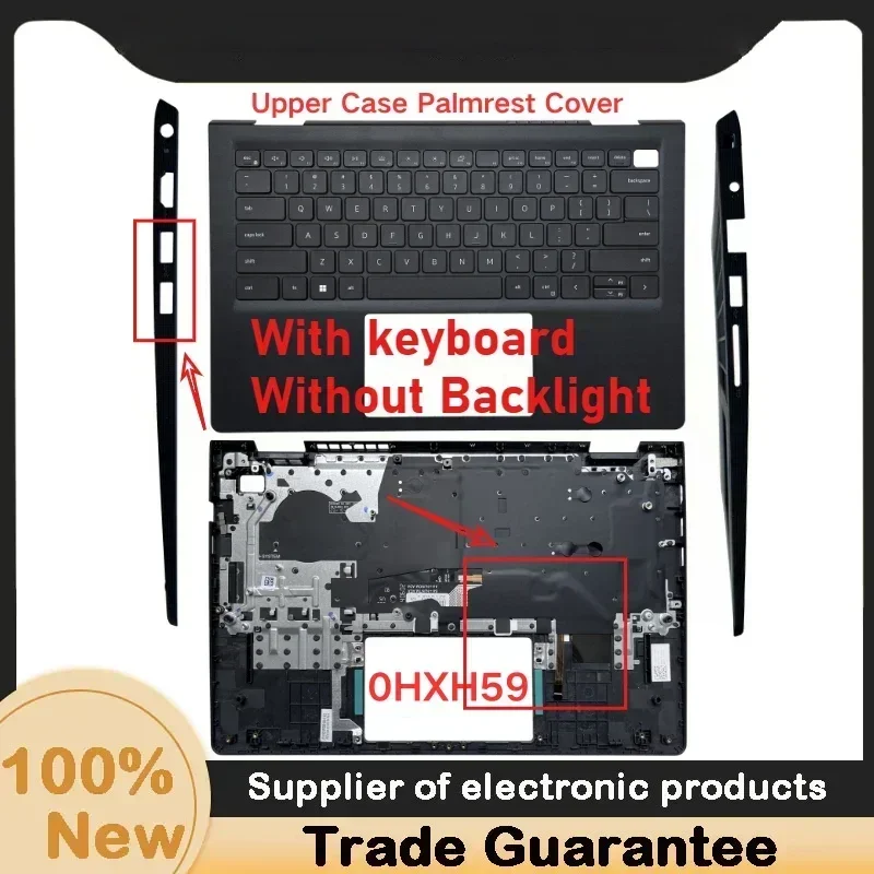 

New For Kailxuling Vostro 3420 V3420 3425 3430 3435 Upper Case Palmrest Cover Keyboard 0HXH59 0M8X89 laptops C SHell