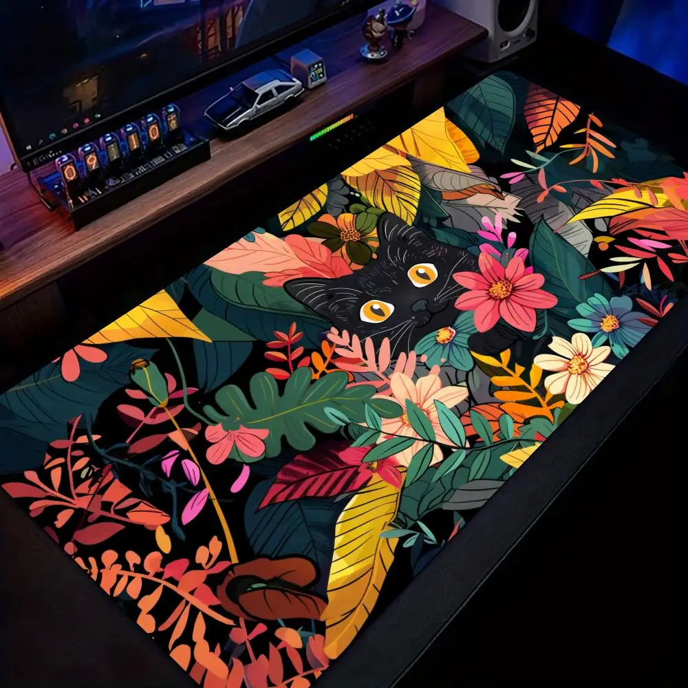 로맨틱 동화 고양이 애니메이션 마우스 패드 고무 미끄럼 방지 데스크 매트 pc 액세서리 게임 매트 키보드 마우스 패드 데스크탑 미학