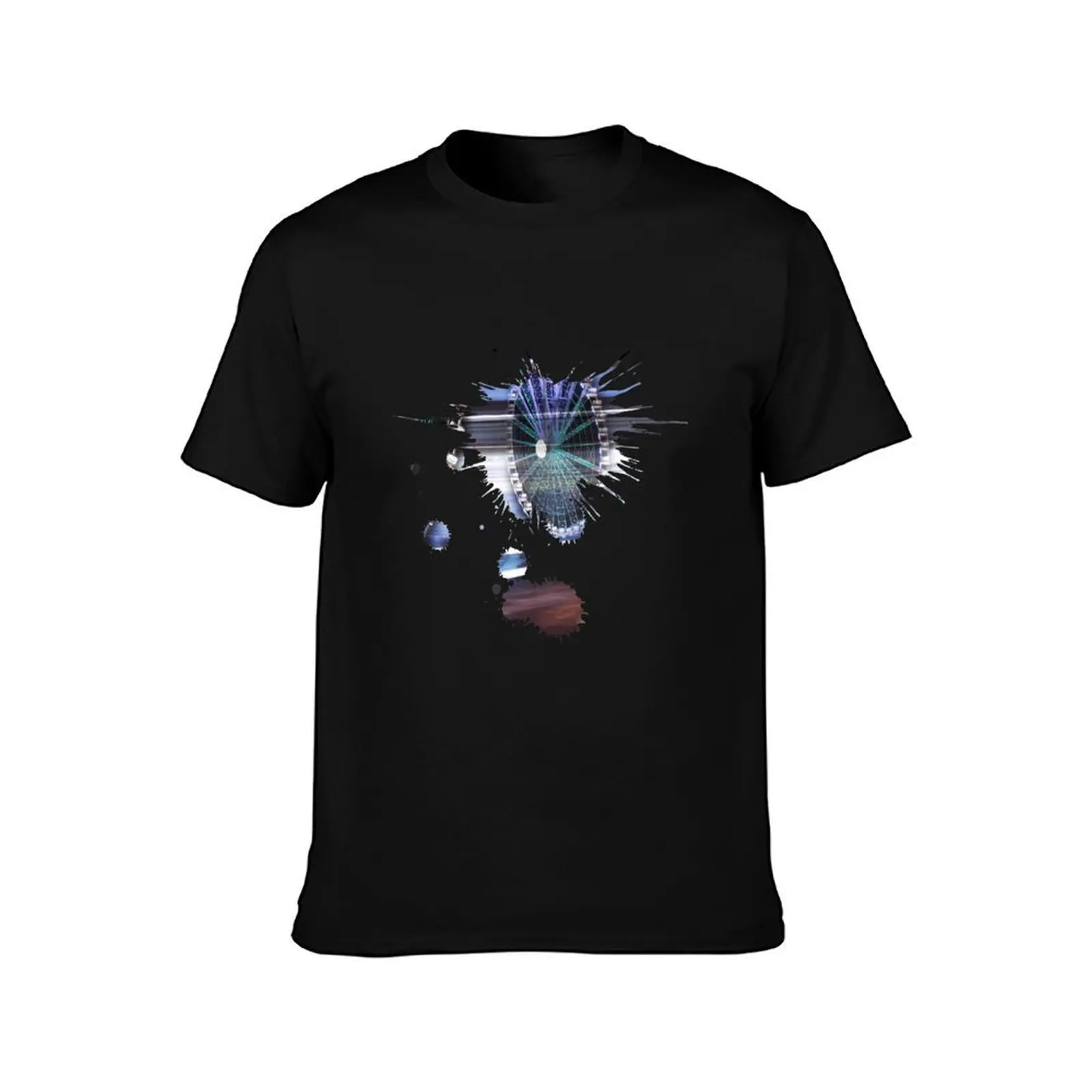 Ferris wheel splash T-Shirt Large Size Loose Casual Tee T-Shirt