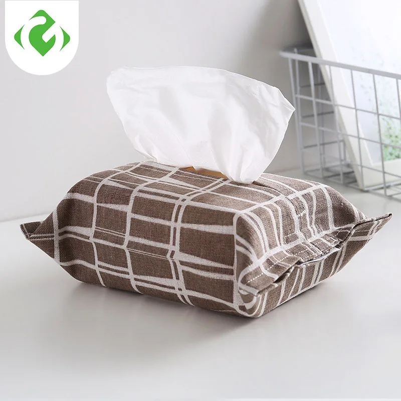 Cotton Paper Holders Cloth paper towel set Household simple paper towel storage bag Napkin extraction box Cute and lightweight