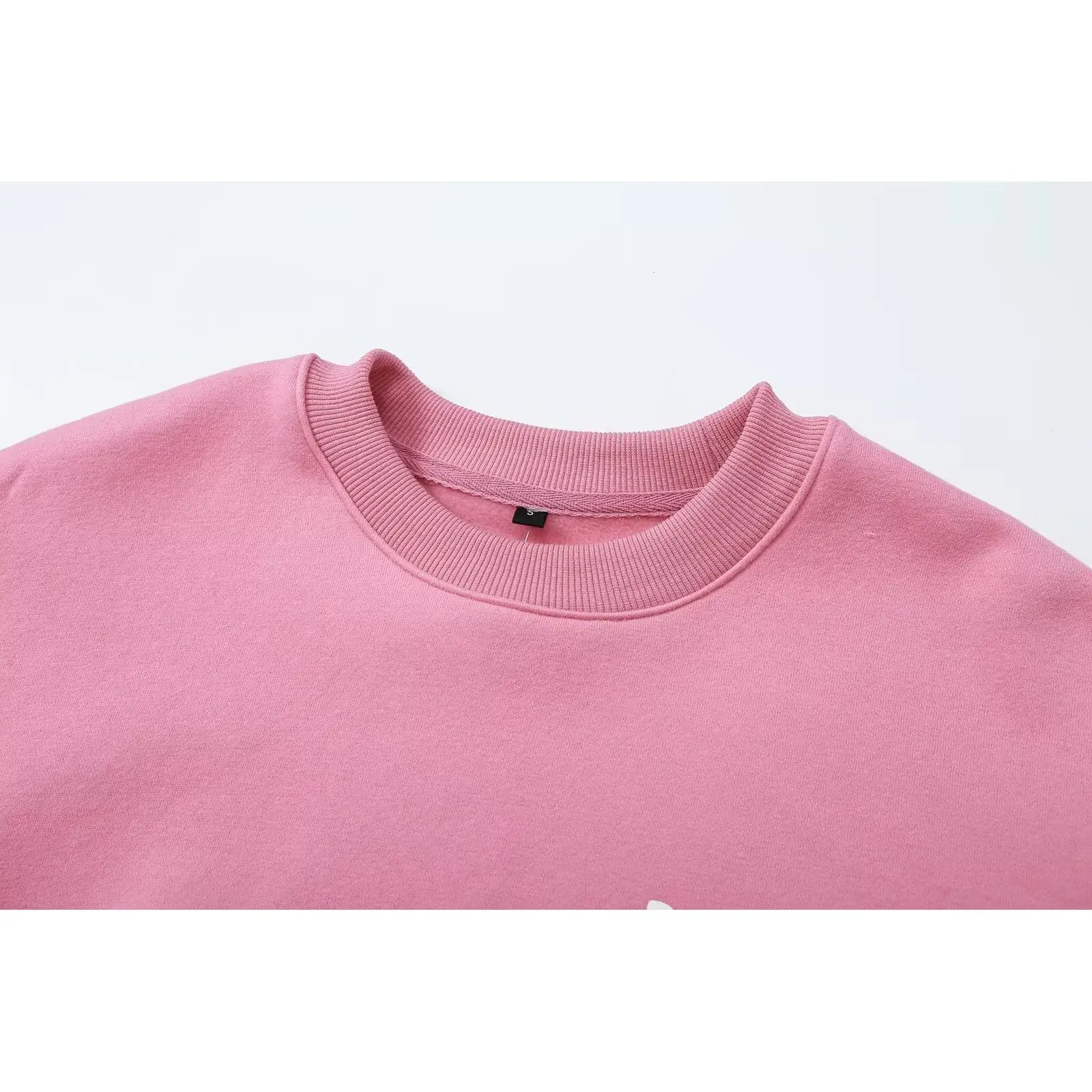 KASLEAD New Women's Fashion Washed Effect Sweatshirt Versatile High-End Feel Loose Fit Polyester Long Sleeve round Neck