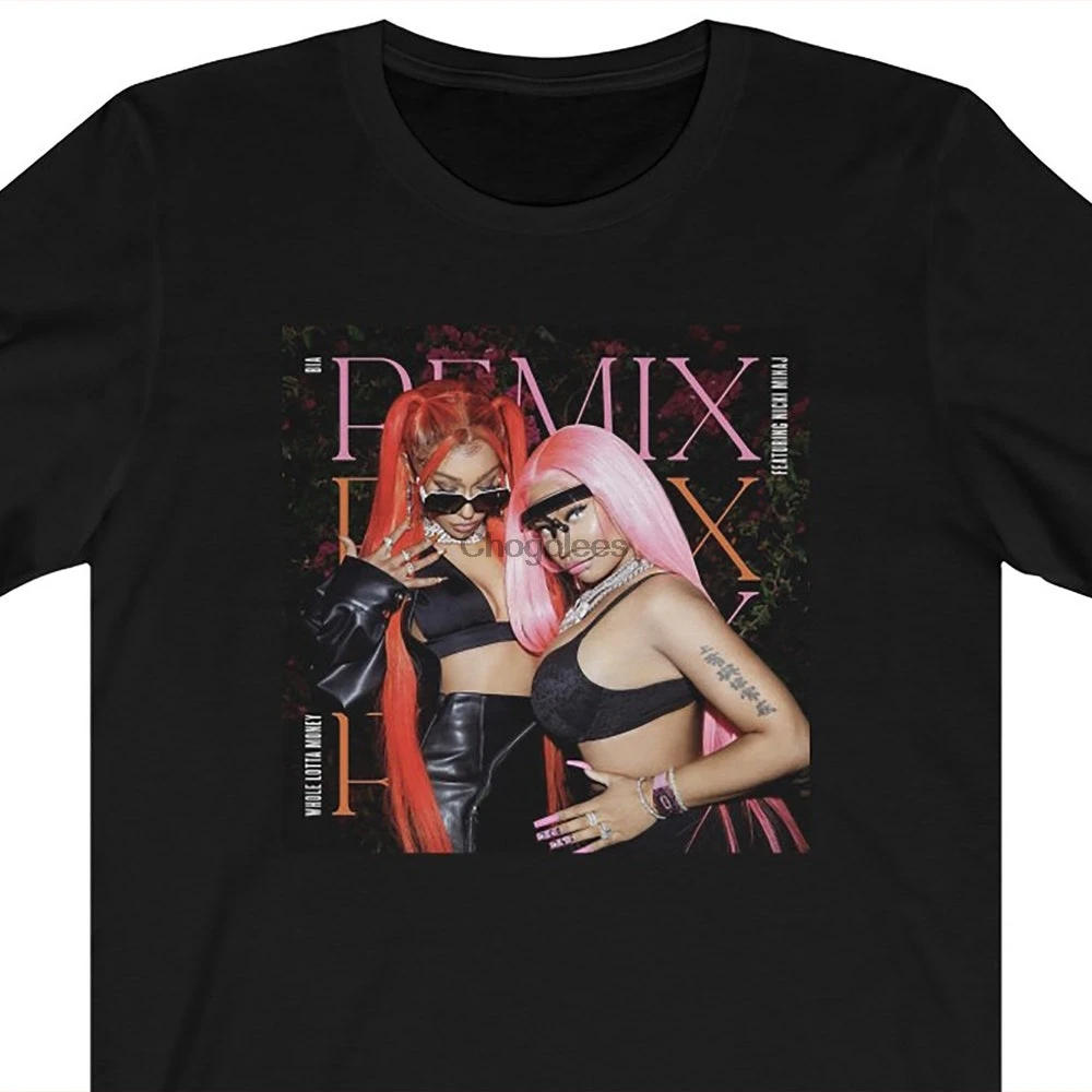 Camiseta completa Lotta Money Remix, camiseta de Nicki Minaj y Bia TT, he puesto todas mis joyas, solo para ir a la nave, Rap Y2K