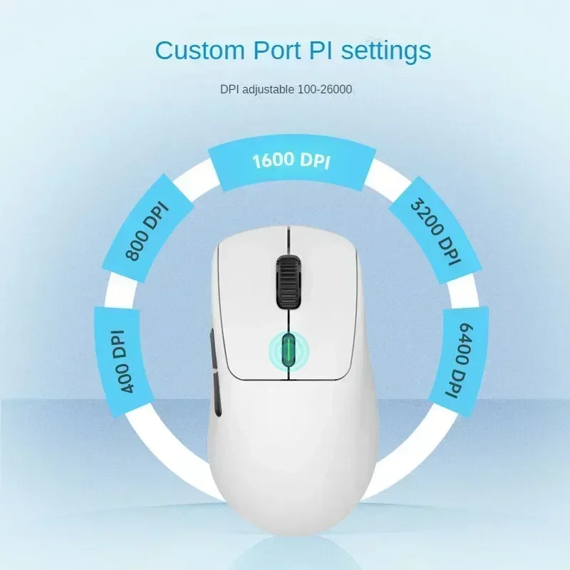 Waizowl OGM Pro Mouse da gioco Tri-mode Wireless Bluetooth PAW3395 Mouse e-sport Leggero personalizzato PC Gamer Laptop Accessori