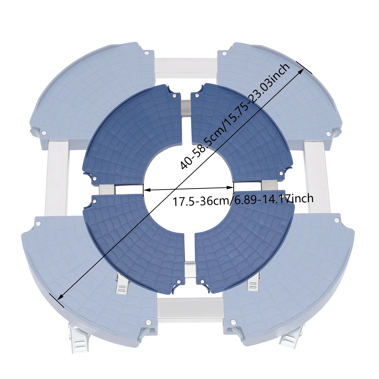 

НОВЫЙ роликовый борт с тяжелой нагрузкой 400 кг, нагрузка для растений W/360 ° Вращающиеся колеса, круглый ролик для растений Ø 40–58 см, для внутреннего и наружного использования.