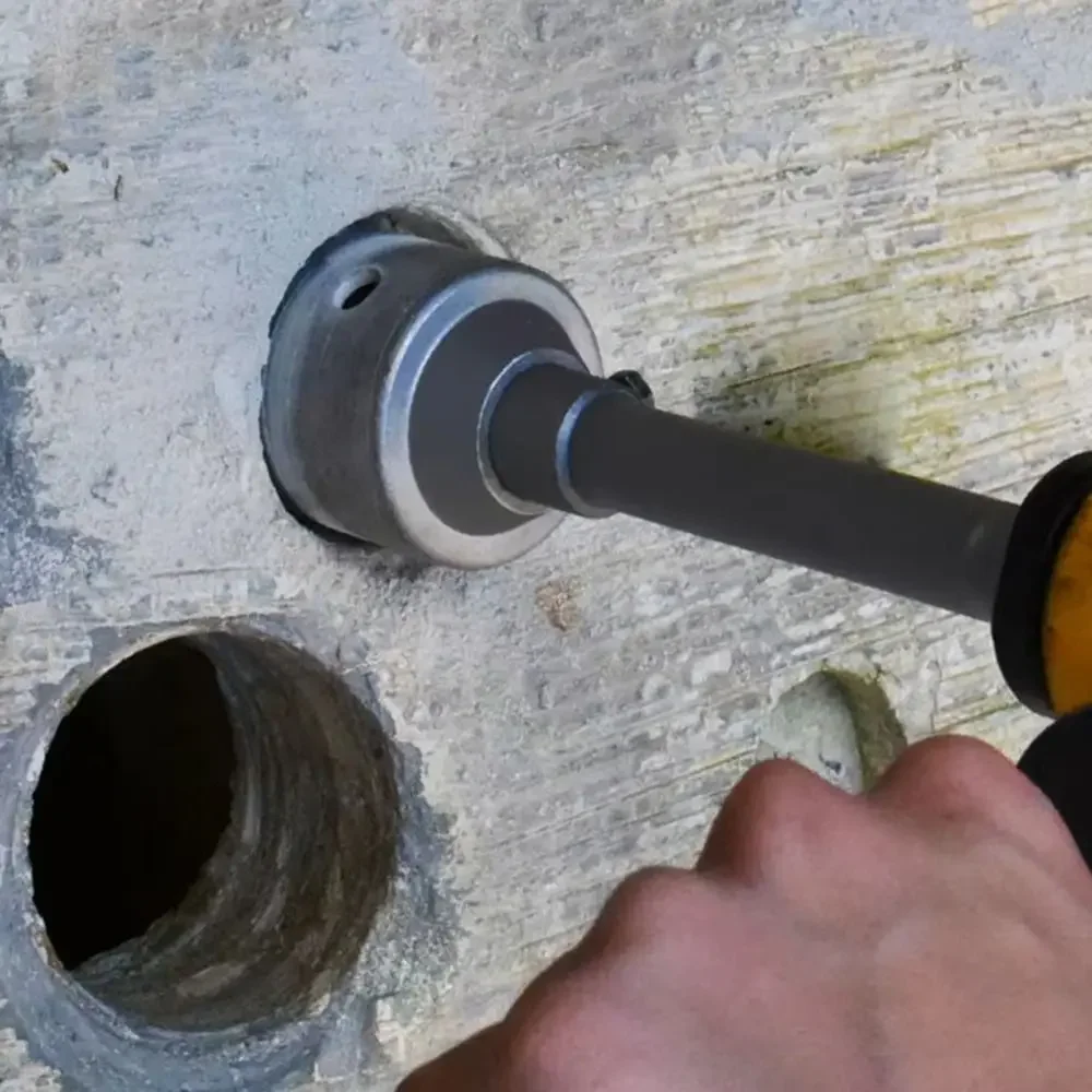 

30-68mm Wall Hole Saw with Round Shaft Fast Drilling Concrete Hole Saw Hammer Drill Bit Set