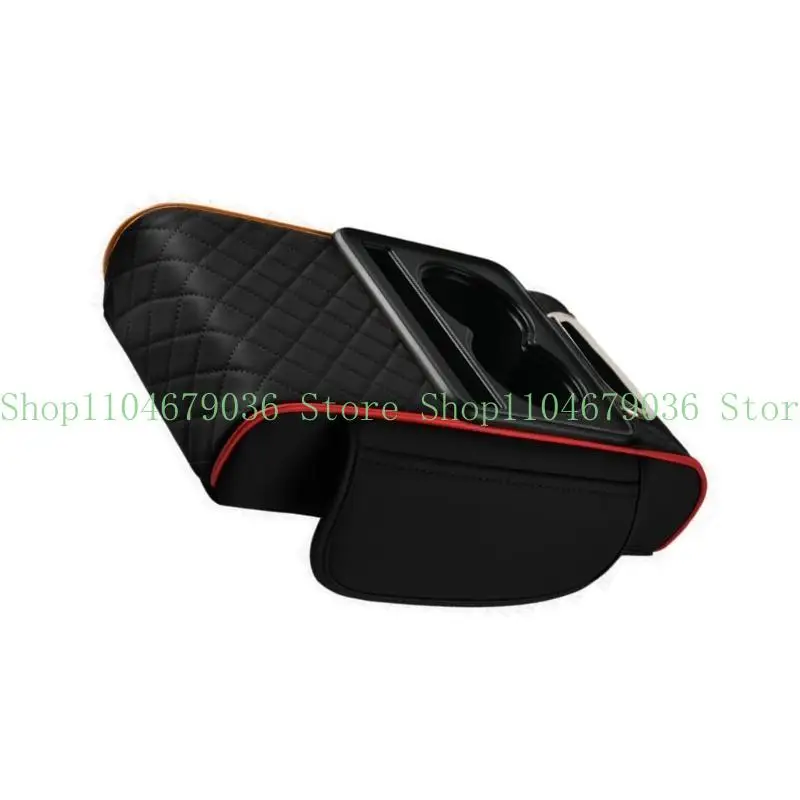 652F Universal Car Armrest Height Increase Pad Leather Exterior Pad Car Armrest Height for Enhances Drives Comfort