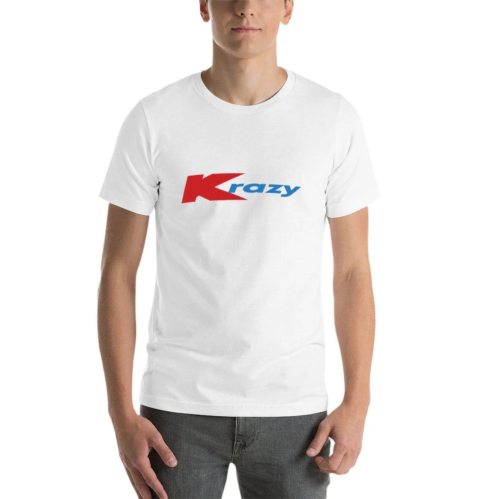 كريزي كمارت شعار تي شيرت رجل تي شيرت عالية الجودة الفاخرة العلامة التجارية رجل تي شيرت القطن عالية الجودة أنيمي تي شيرت كبير الحجم تي شيرت