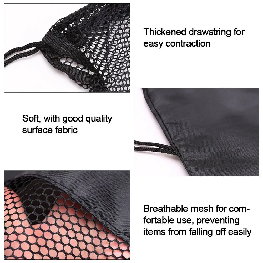 Sports Portable Equipment Oxford Basketball Cover Mesh Bag Black Portable Ball Storage Backpack Ball Net Pouch Football Balls