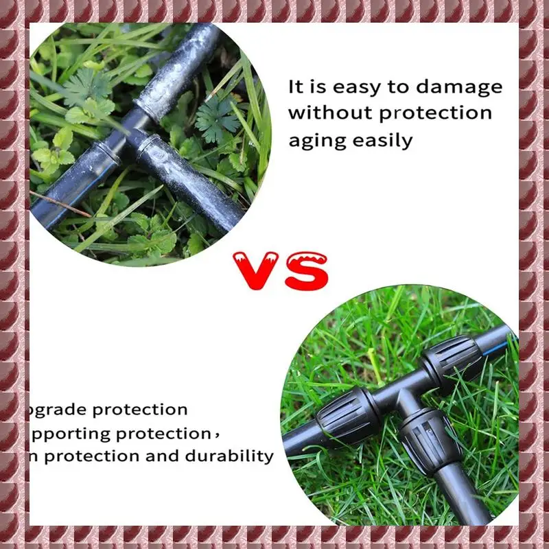 

A95G 16 мм PE комплект фитингов для ирригационной трубы, набор из 16 предметов для мягкого шланга 4 мм, тройник-редуктор клапана, 6-ходовая концевая крышка, коленчатый разъем