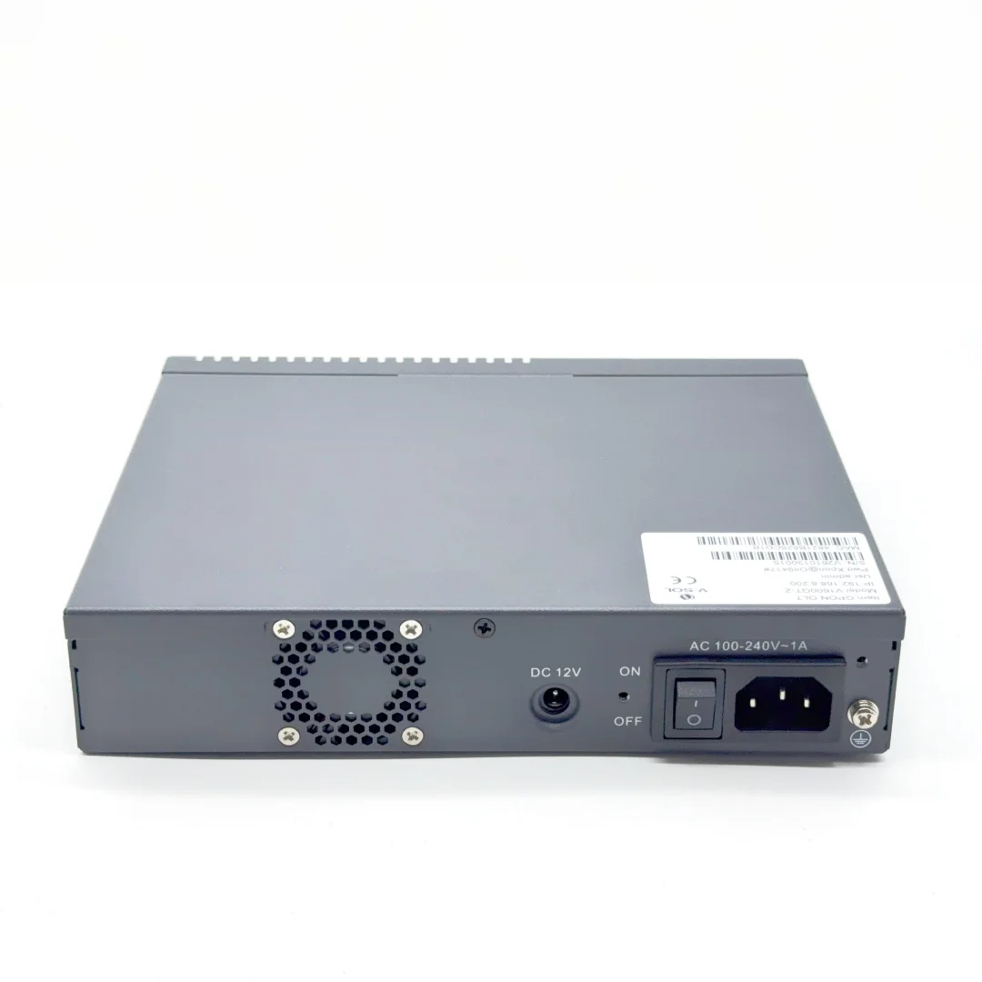 V1600GT-Z VSOL GPON OLT 2PON Telnet CLI WEB Support 128Onus Built-in Fan DC 12V AC 1A Mini GPON OLT Two Ports Optical Line Term