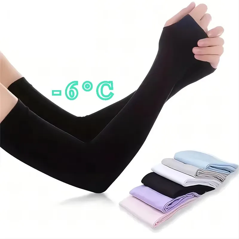 1/2/4Pairs Arm Sleeves Warmers Sports Sleeve Sun Protection Hand Cover Cooling Warmer Running Fishing Cycling Ski Mangas