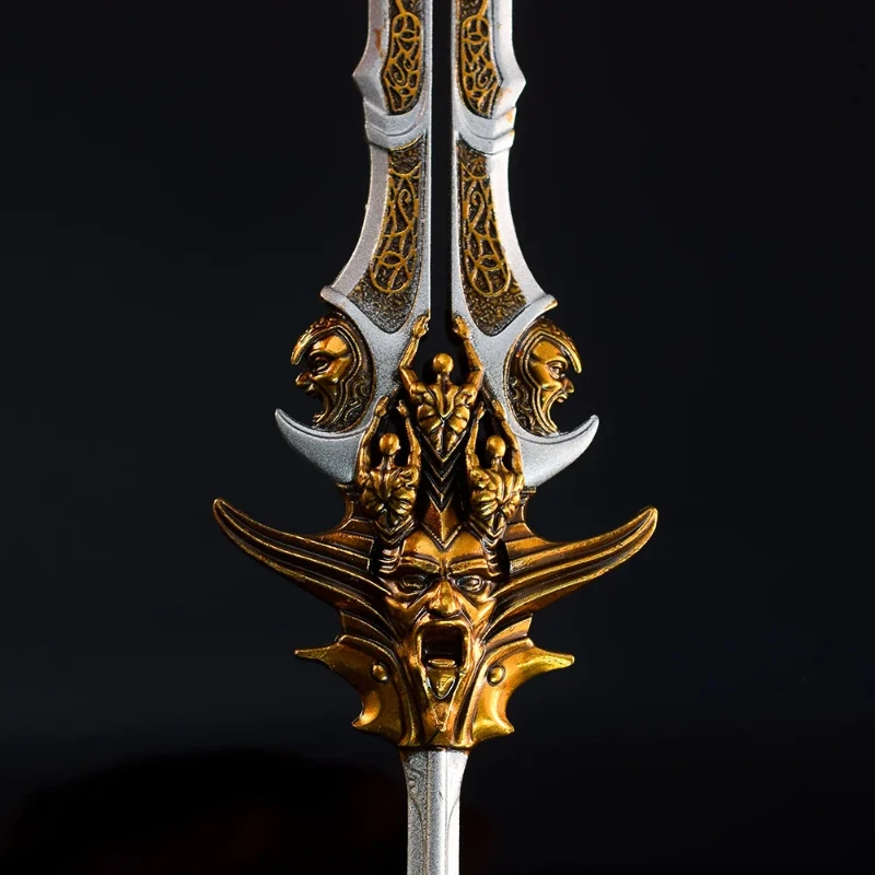 20 cm/7,87 pouces dieu de la guerre 5 périphériques de jeu Kratos épée olympienne modèles d'armes porte-clés japonais Katana ornement artisanal en métal