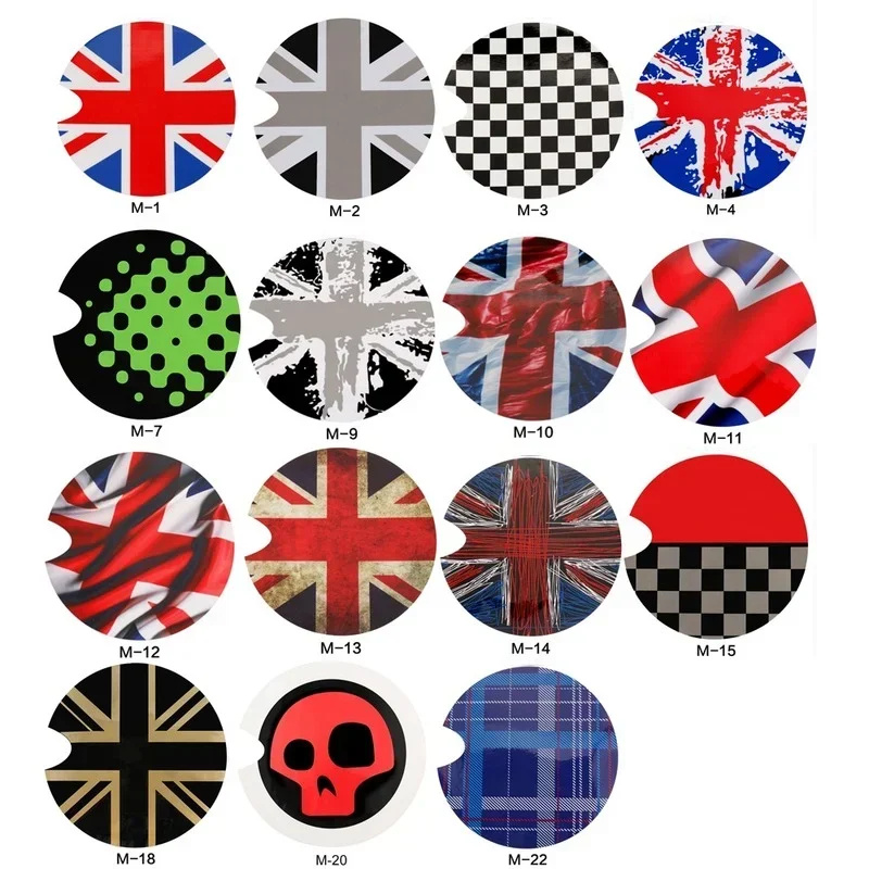 Personality Gas Fuel Tank Cap Stickers Cover Car Sticker Decals  for Car Mini Cooper Clumban PVC Car Styling