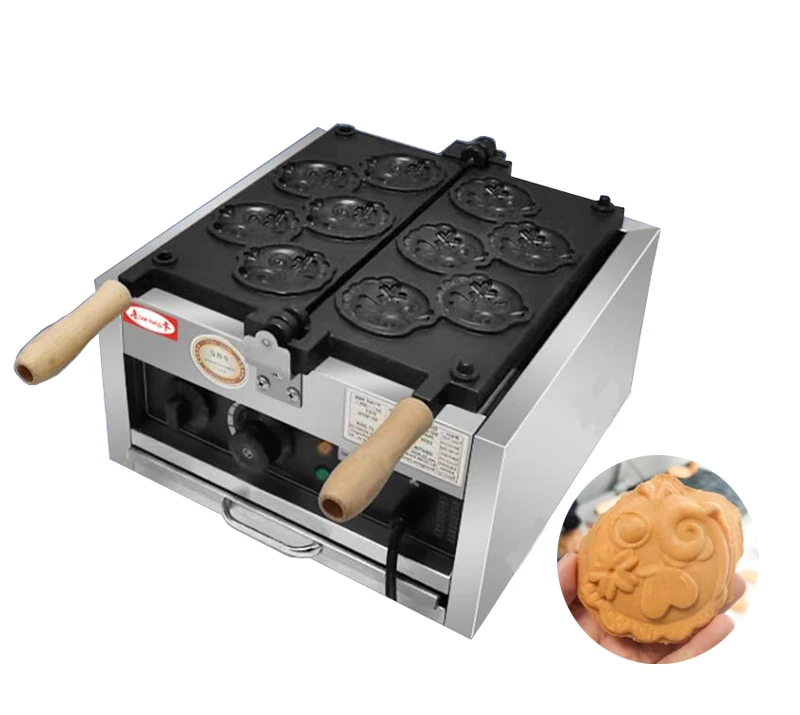 110V 220V Electric Fish Shape Waffle Machine Big Eyes Fish Cheese Waffle Maker Machine 2000W Taiyaki Bread Waffle Machine