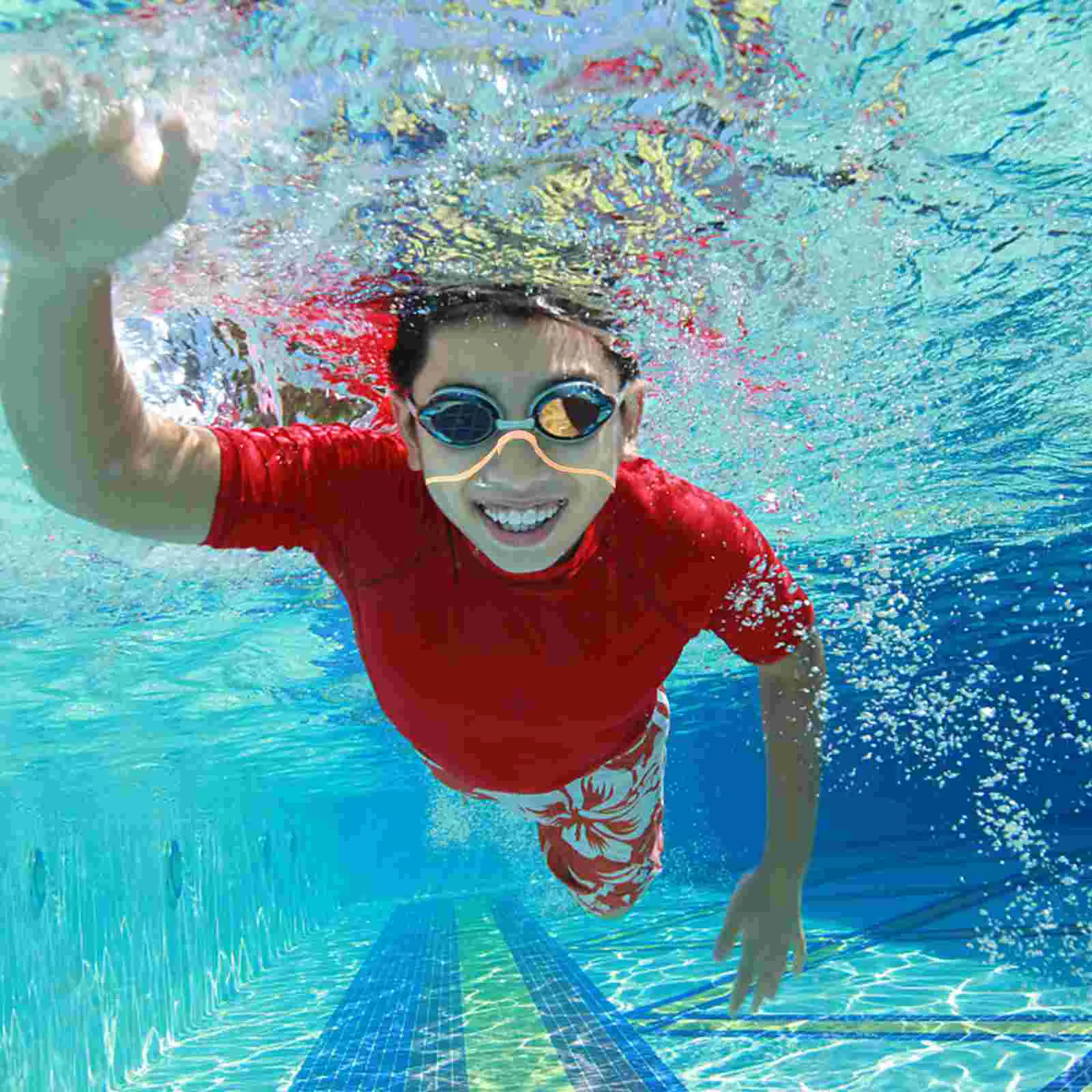 10 STKS Latex Bandjes Kinderen Volwassenen Waterdichte Neusklem Voor Zwemmen Rubberen Neusklem voor Zwembad Strand Oordopje