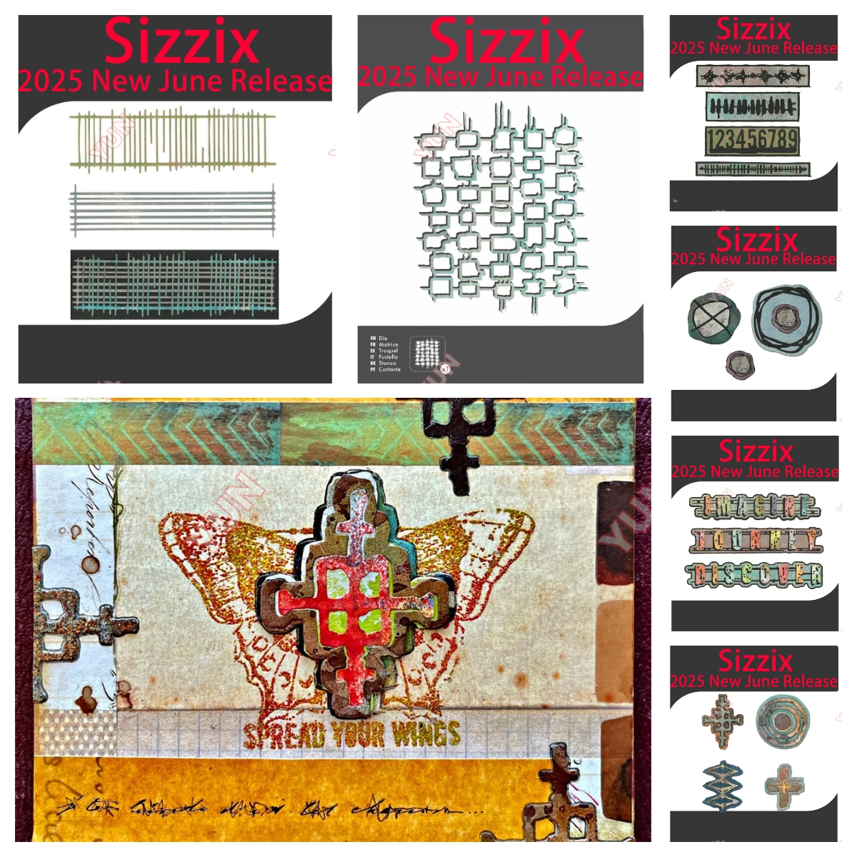 

2025 New Cutting Dies Waffles Twisters Tracks Borderlines Roundabouts Word Wafers 1 Thinlits Die DIY Scrapbook Paper Craft Molds