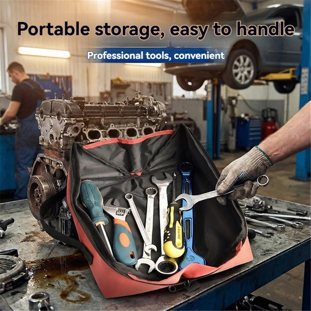 Portable Expandable Tool Bag with Handle Oxford Cloth Wear-resistant Household for Electrician Tools