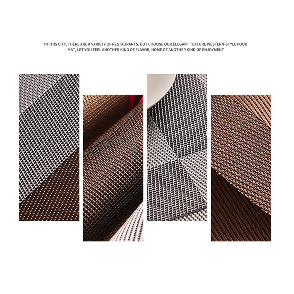 

Place Mats for Dining Table Anti-slip Desk Placemats Brown Home Coasters Dinner