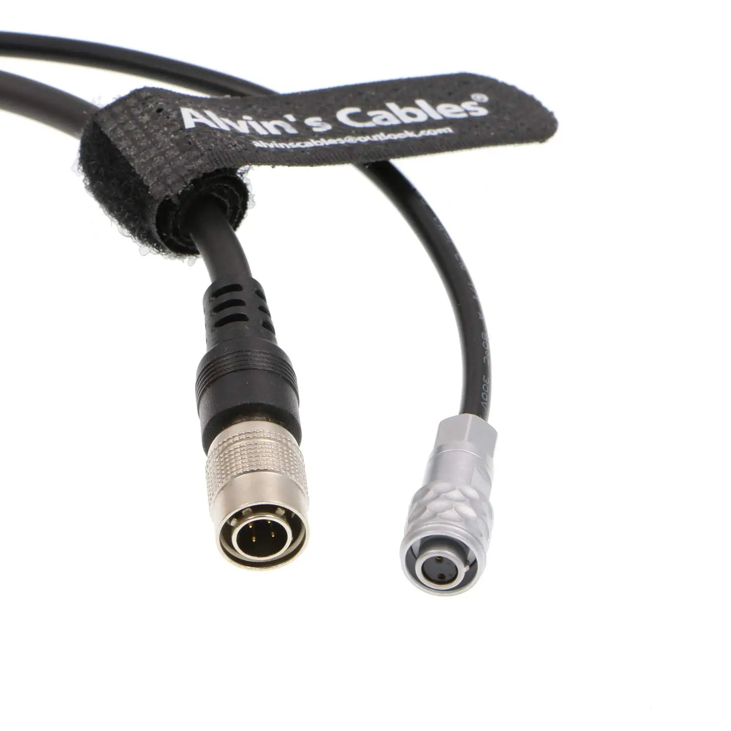Alvin's Cables BMPCC 4K 6K Power Cable 2 Pin Female to Hirose 4 Pin Male for Blackmagic Pocket Cinema Camera 4K